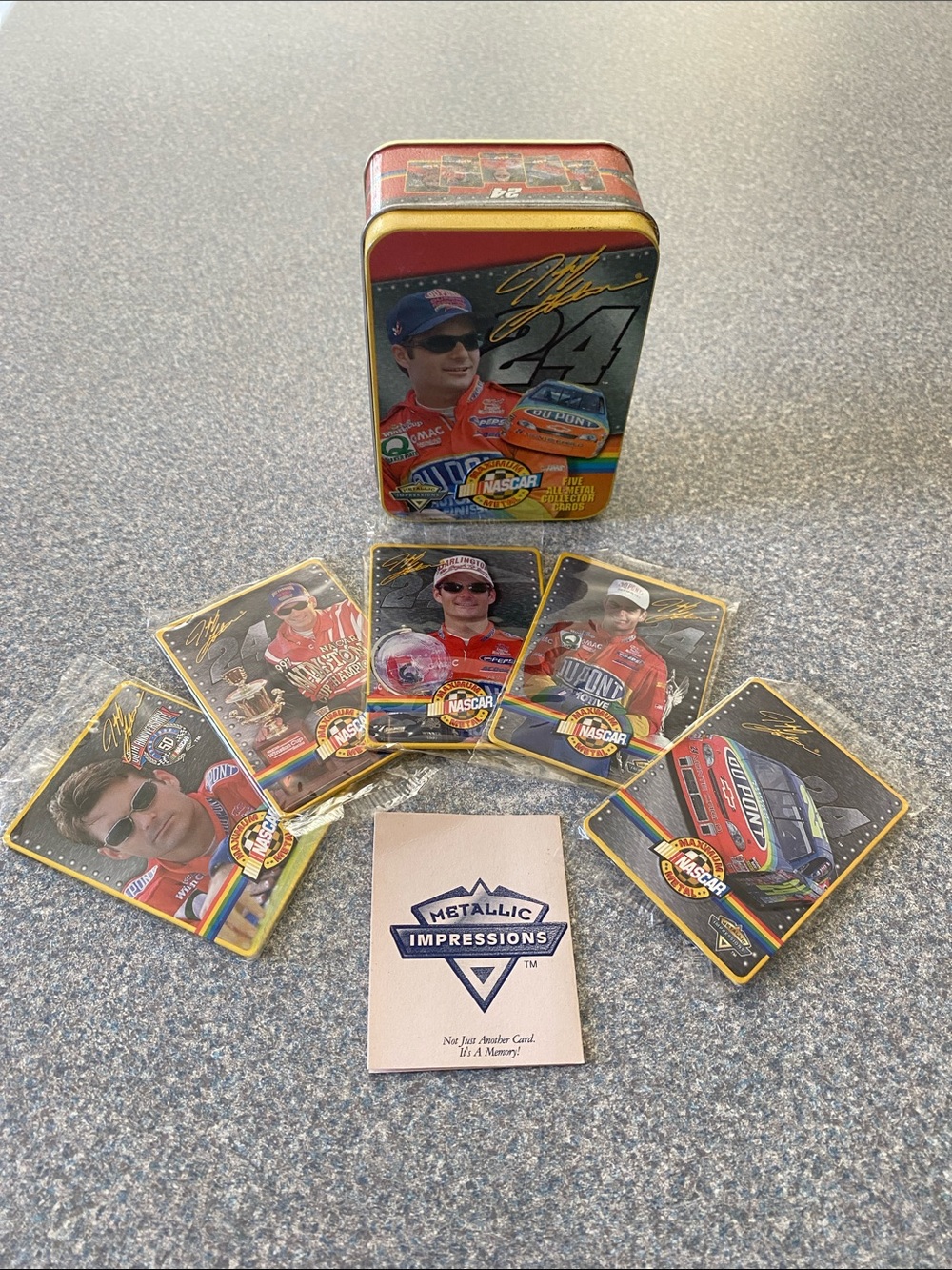 Jeff Gordon #24 NASCAR Trading Card Tin Set - Multi-Color